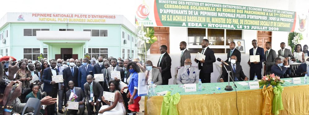 CEREMONIE DE REMISE DES PARCHEMINS : La Pépinière Nationale Pilote d’Entreprises d’Edéa (PNPE) livre ses premiers lauréats