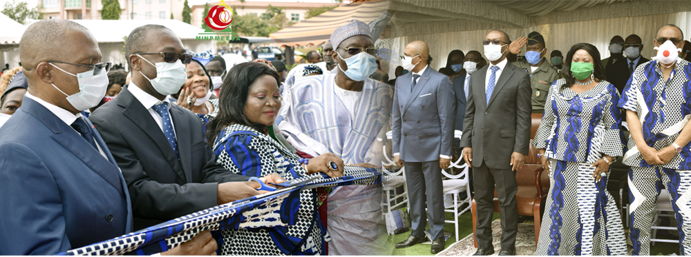 INAUGURATION:  Le Ministre des PMEESA, Représentant personnel de la Première Dame du Cameroun, Madame Chantal BIYA, a inauguré le 15 septembre 2020 l’immeuble-siège du GFAC