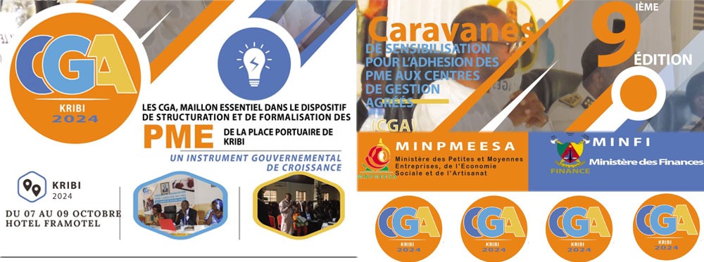 9ème édition des caravanes de sensibilisation sur l’adhésion des PME aux Centres de Gestion Agréés, du 07 au 09 octobre 2024 à l’hôtel Framotel de Kribi.